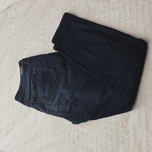PAIGE Denim - PAIGE Womans High Rise Edgemont Skinny Jeans in Whiskers Darker Wash Sz 32